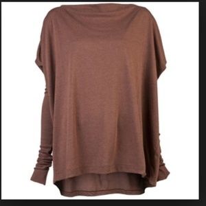 New Rick Owens 100% wool boatneck bateau oversized relaxed drape tunic sweater